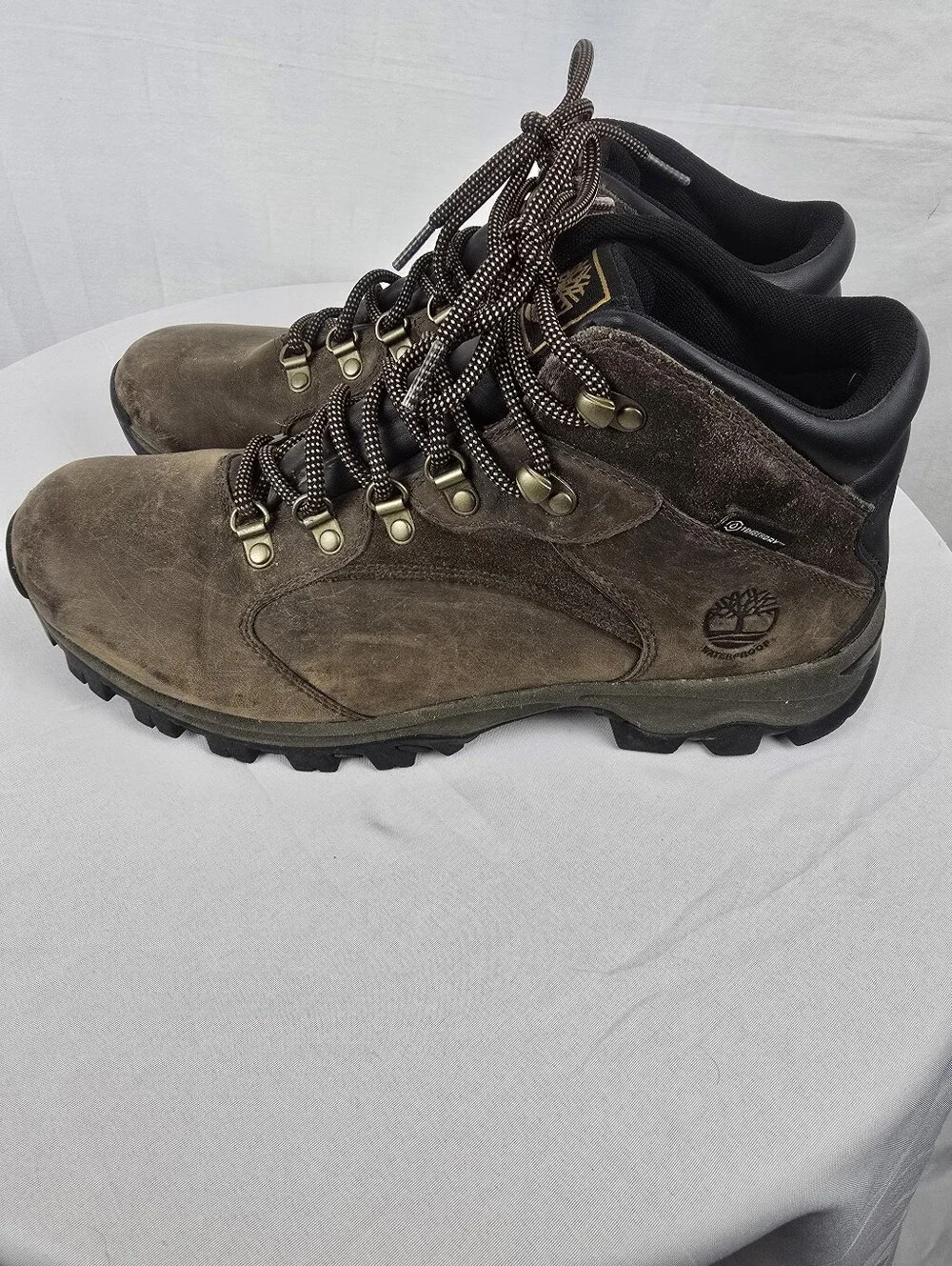 Timberland Brown Leather Lace-Up Men's Hiking Trail Work Boots Sz 10.5W